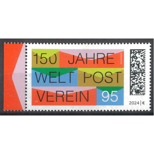 GERMANY - UNIVERSAL POSTAL UNION 150TH ANNIVERSARY 2024, 1V