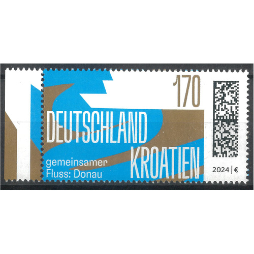 GERMANY - DANUBE RIVER - JOINT ISSUE WITH CROATIA 2024, 1V