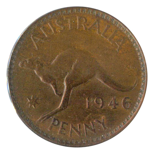 Australia 1946 Penny - Low Mintage VF Condition
