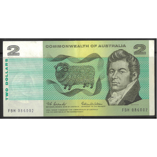 Commonwealth of Australia 1966 $2 Banknote Coombs/Wilson R81 EF 2-38