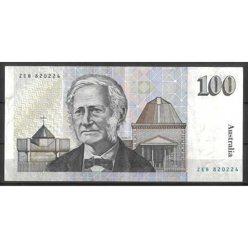 Australia 1985 $100 Banknote Johnston/Fraser R609 gVF #100-22