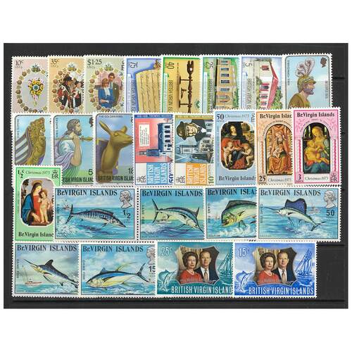 British Virgin Isl. - 25 Different Stamps All Mint In Sets