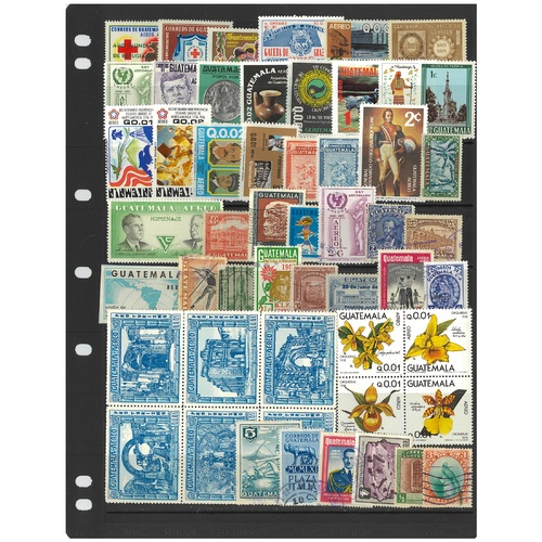 Guatemala - 50 Different Stamps Mint & Used Mixed in Bag