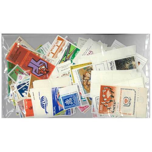 Israel - 200 Different Stamps Mint With Tabs