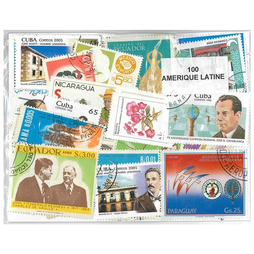 Latin America - 100 Different Stamps