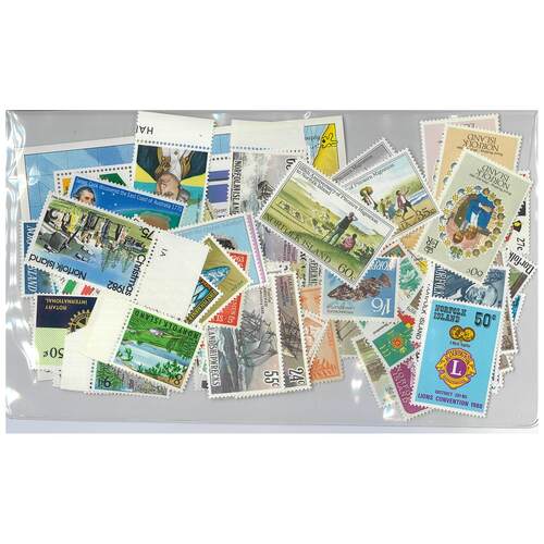Norfolk Isl. - 100 Different Stamps Mostly Mint Unhinged