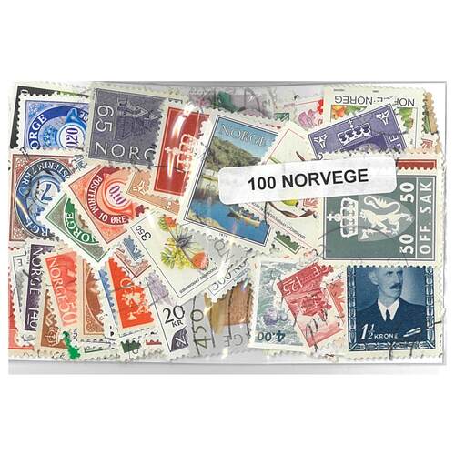 Norway - 100 Different Stamps
