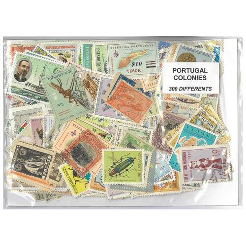Portugal Colonies - 300 Different Stamps