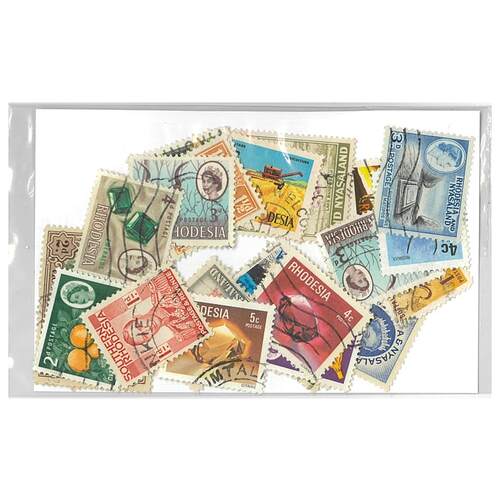 Rhodesia - 25 Different Stamps Mixed in Bag Used