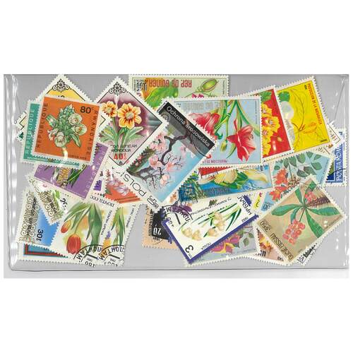 Flowers - 50 Different Stamps Used/CTO