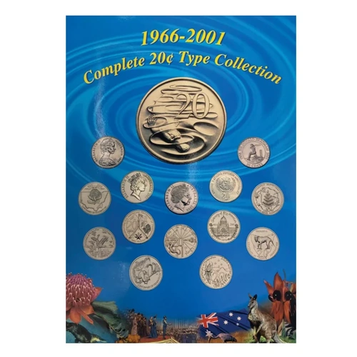 Australia 1966 - 2001 20c Coin Collection