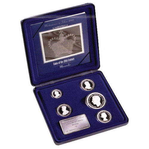 Royal Australian Mint 2000 Masterpieces in Silver 20th Century Monarchs 5-Coin Set
