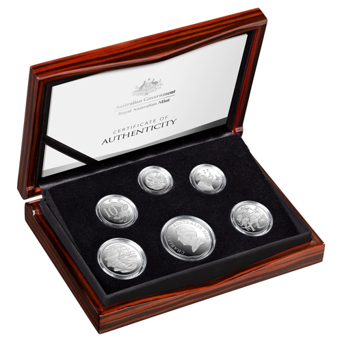Australia 2025 HM King Charles III Six-Coin Fine Silver Proof Year Set