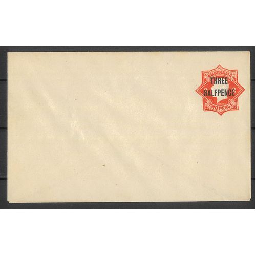 Australia 1923 PO Envelope KGV 1½d on 2d Red BW EP26 Unused #PS-14
