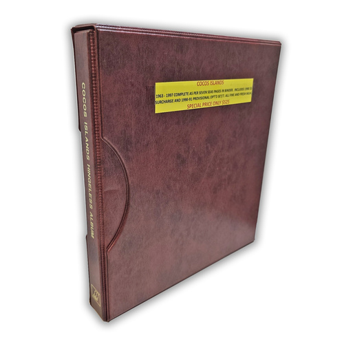 Cocos Islands 1963-1997 Complete Collection of Stamps as per Seven Seas Pages in Binder MUH