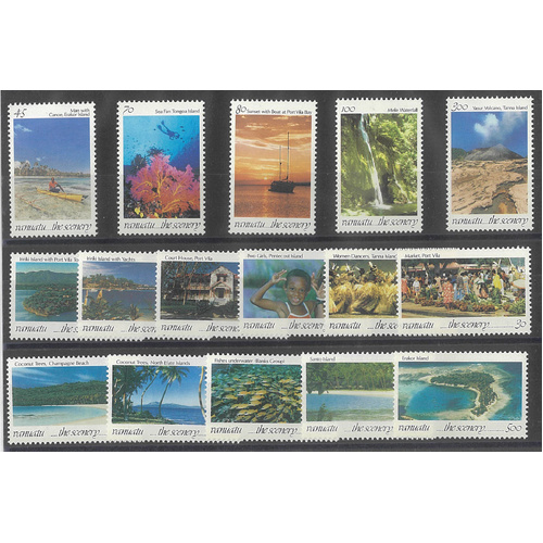 Vanuatu 1993 Local Scenery Set/16 Stamps SG628/43 MUH 27-8