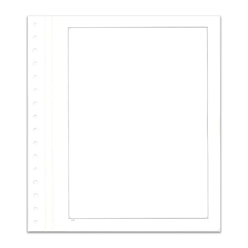 KaBe Blank Sheets/Album Pages With Black Borderline & Linen Hinge Pack of 10 #19