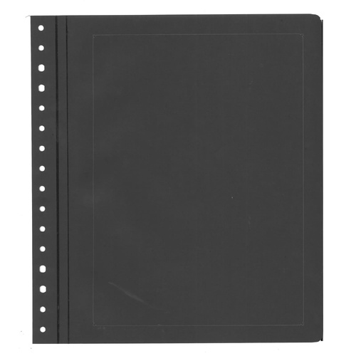 Pack 10 KaBe Blank Sheets Extra Strong Linen Hinge in Black with Borderline #64