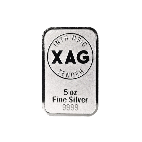 Intrinsic Tender Silver XAG Minted Bar 5oz