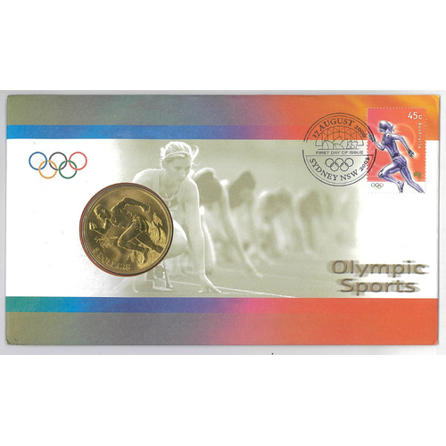 Australia 2020 Olympic Sports Athletics Stamp & $5 Coin PNC