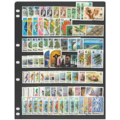 Montserrat 1977-85 Selection of 20 Commemorative Sets 87 Stamps & 6 Mini Sheets MUH #264