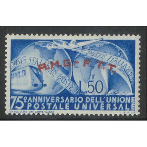 Trieste Zone A A.M.G. 1949 UPU 50L Stamp Scott 40 MUH #EU202-ew