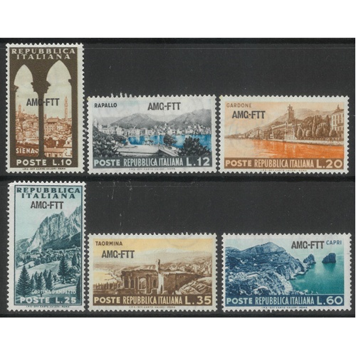 Trieste Zone A A.M.G. 1954 Scenic Views Set/6 Stamps Sc.188/93 MUH #EU202-ew