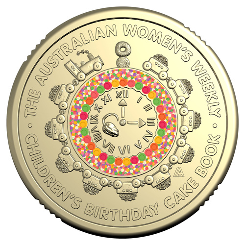 Australia 2025 Women’s Weekly Children’s Birthday Cake Book $2 Coloured UNC Coin