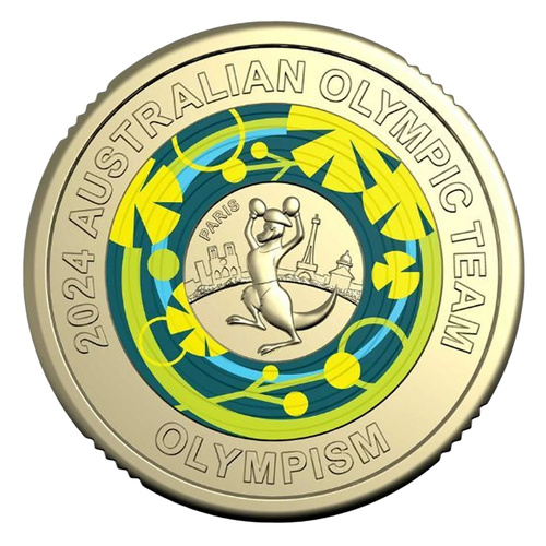 Australia 2024 Olympic Team $2 Coloured Coin - Olympism