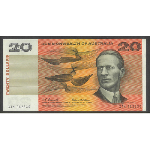 Commonwealth of Australia 1966 $20 Banknote Coombs/Wilson R401 EF #P-32
