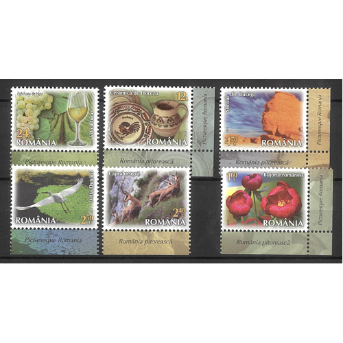 Romania 2023 Picturesque Set of 6 Stamps MUH