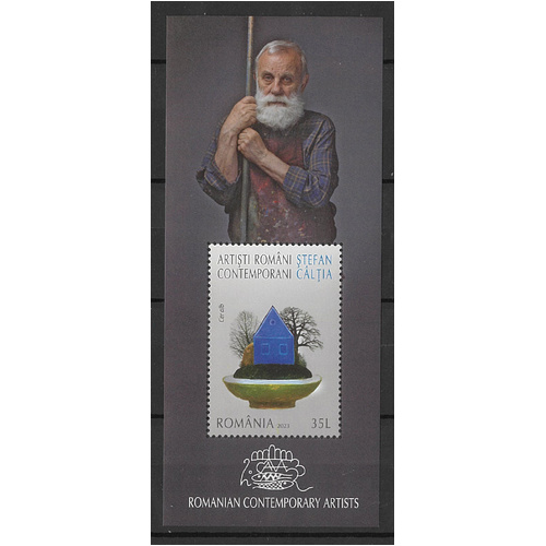 Romania 2023 Stefan Caltia Contemporary Artist Mini Sheet MUH