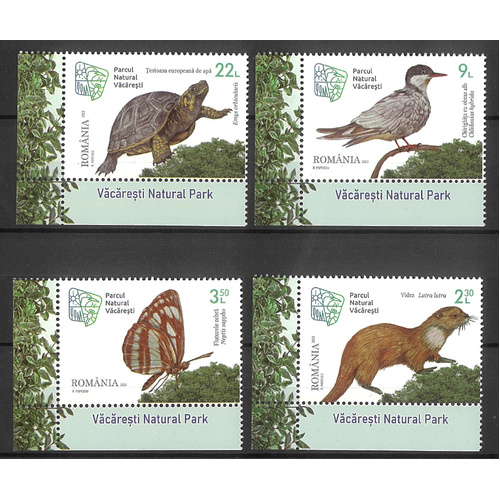 Romania 2023 Wildlife Vacaresti Nature Park Set of 4 Stamps MUH