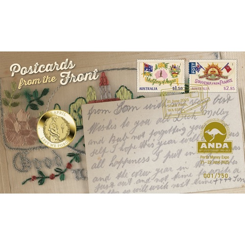 Australia 2025 ANDA Perth Money Expo "Postcards from the Front" PNC