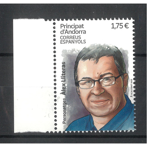 Spanish Andorra 2023 Alex Lliteras Single Stamp MUH