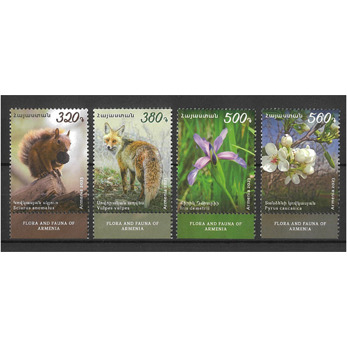 Armenia 2023 Flora & Fauna Set of 4 Stamps MUH