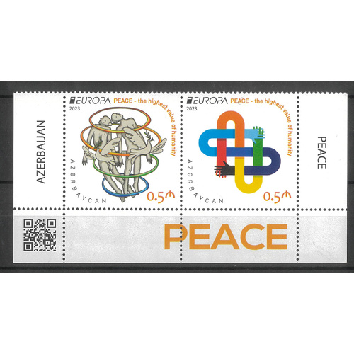 Azerbaijan 2023 Europa "Peace" Set of 2 Stamps Mint Unhinged