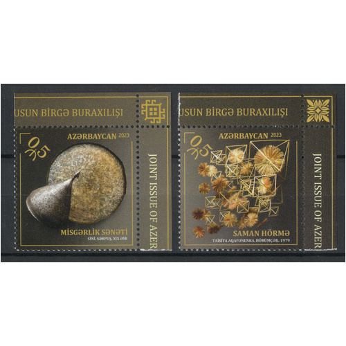 Azerbaijan 2023 Folk Crafts Joint Issue with Belarus Set of 2 Stamps MUH