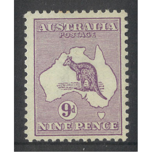 Australia Kangaroo Stamp 1st WMK 9d Violet SG10 MUH #AUBK
