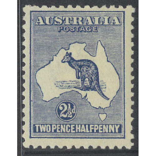 Australia Kangaroo Stamp 3rd WMK 2½d Deep Blue SG36 MUH #AUBK