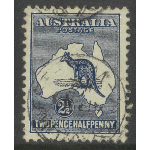 Australia Kangaroo Stamp 1st WMK 2½d Indigo SG25 Fine Used #AUBK