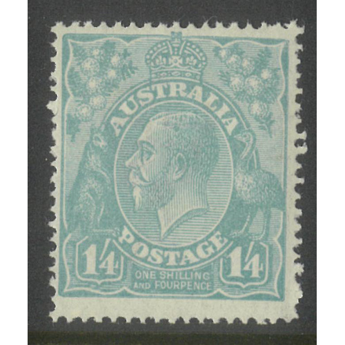 Australia KGV Stamp Single Crown WMK 1/4 Blue SG66 MUH #AUBK