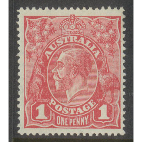 Australia KGV Stamp Large Multi WMK 1d Carmine SG50 MUH #AUBK