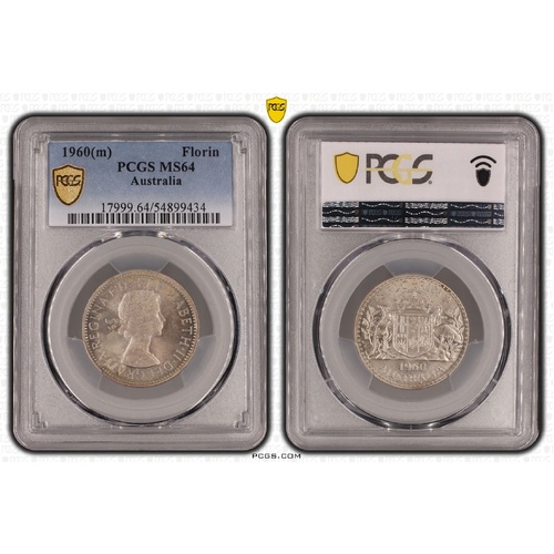 Australia 1960 Florin Coin PCGS MS64
