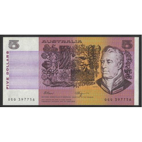 Australia 1990 $5 Banknote Fraser/Higgins R212 gVF #3-88