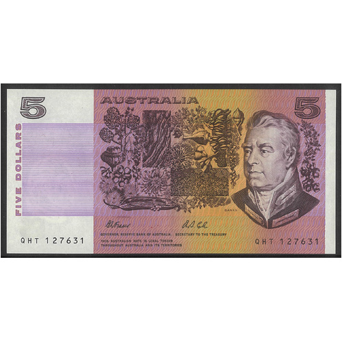 Australia 1991 $5 Banknote Fraser/Cole R213 aEF/EF #3-90