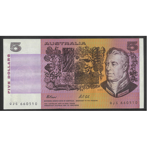 Australia 1991 $5 Banknote Fraser/Cole R213 EF/gEF #3-90
