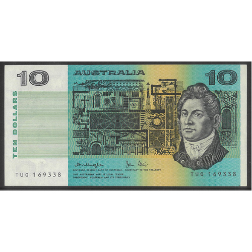 Australia 1979 $10 Banknote Knight/Stone R307b OCRB gVF #4-54