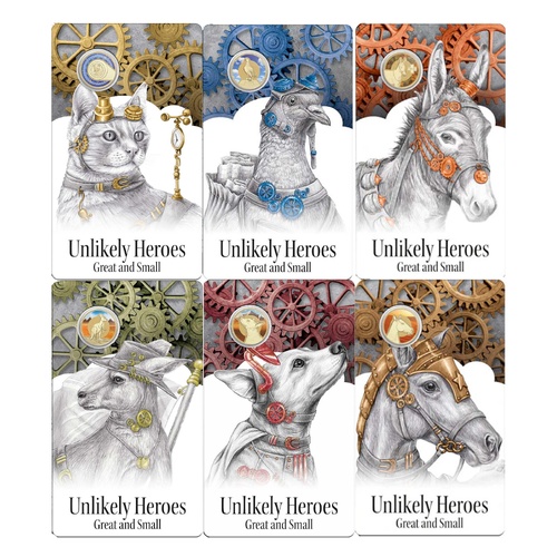 Australia 2015 Unlikely Heroes Great & Small Complete Set of 6 $1 Coloured UNC Coins