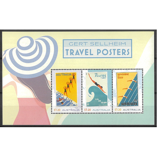 Australia 2024 Gert Sellheim Travel Posters Mini Sheet MUH